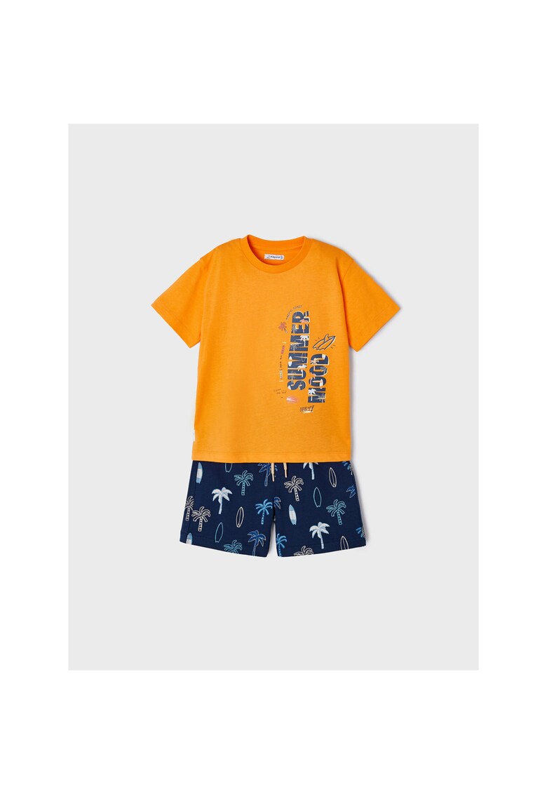 Set tricou si pantaloni scurti - 302029488 - Bumbac - Multicolor - Multicolor