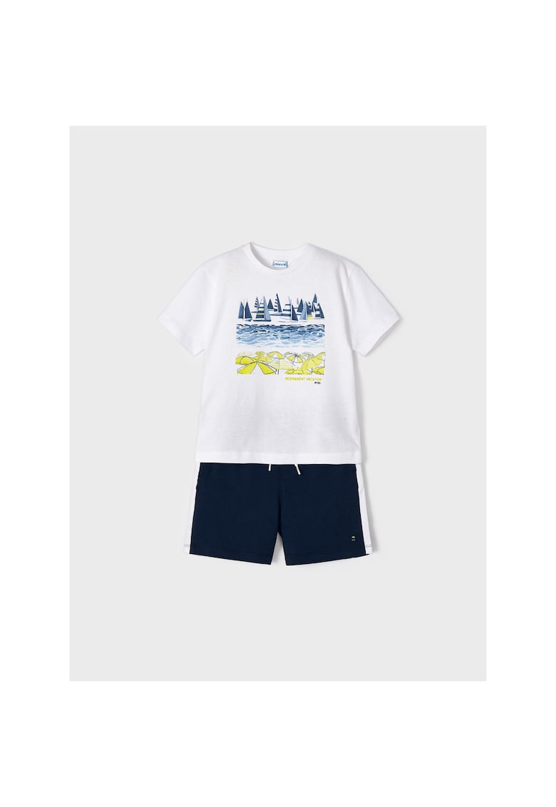 Set tricou si pantaloni scurti - 302029600 - Bumbac - Multicolor