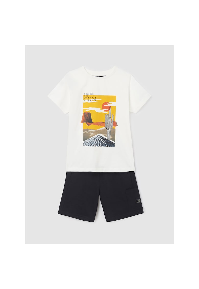 Set tricou si pantaloni scurti - 302032532 - Bumbac - Multicolor