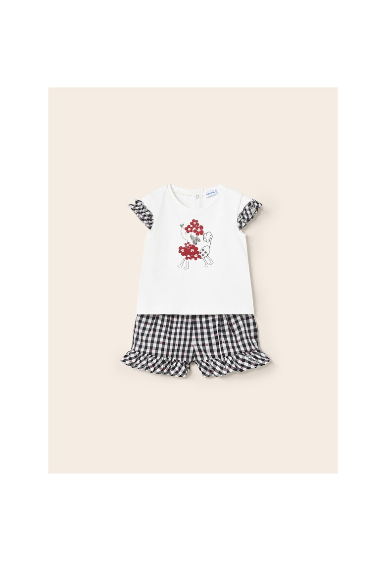 Set tricou si pantaloni scurti - 302052783 - Bumbac - Multicolor - Multicolor