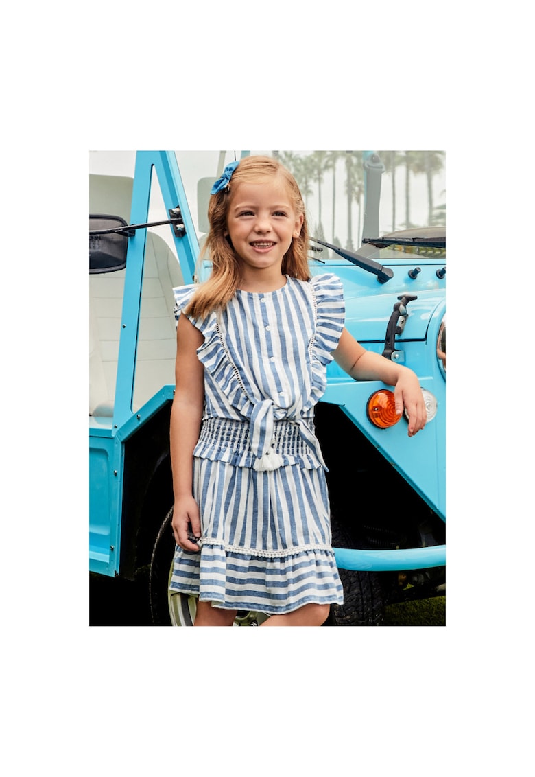 Fusta fete -  302076024 - Bumbac - Albastru