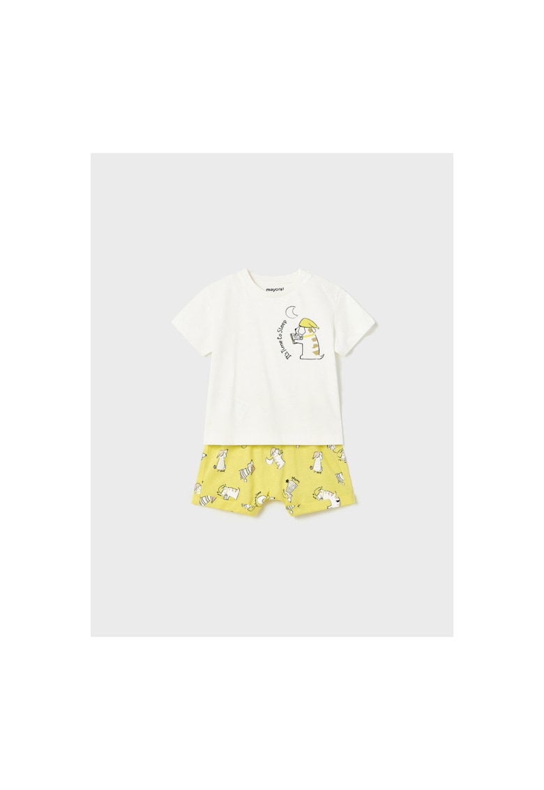 Pijama copii - 302025435 - Bumbac - Galben
