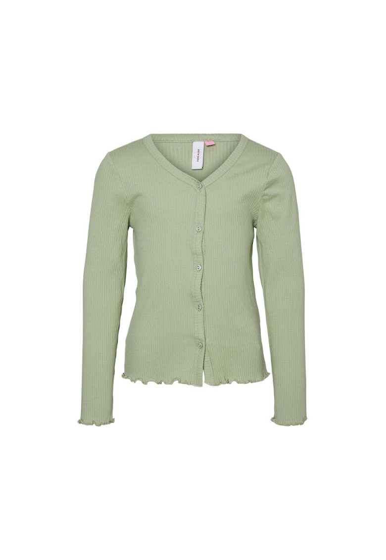 Cardigan fete - 301745136 - Bumbac - Verde