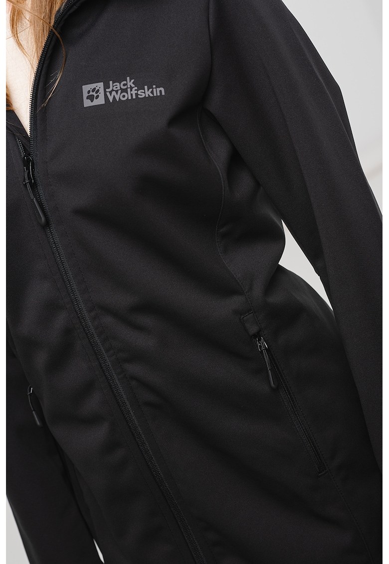 Geaca cu tehnologie Softshell si gluga - pentru drumetii Windhain