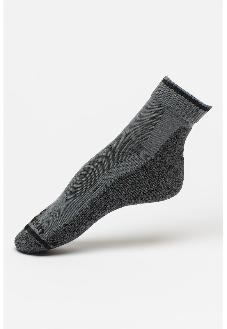 Sosete scurte cu logo pentru drumetii - Gri inchis
