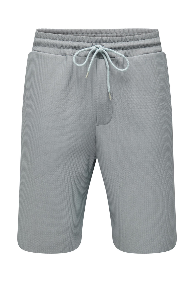 Pantaloni Scurti barbati - 301847205 - Poliester - Gri