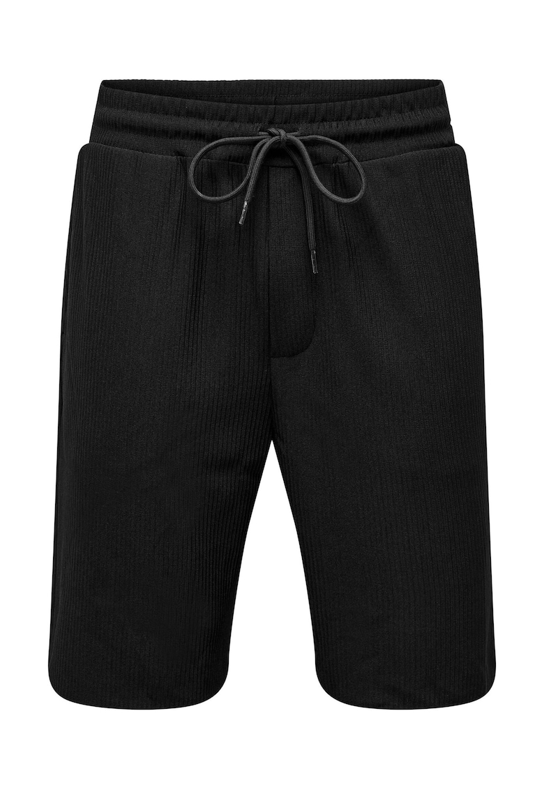 Pantaloni Scurti barbati - 301847199 - Poliester - Negru