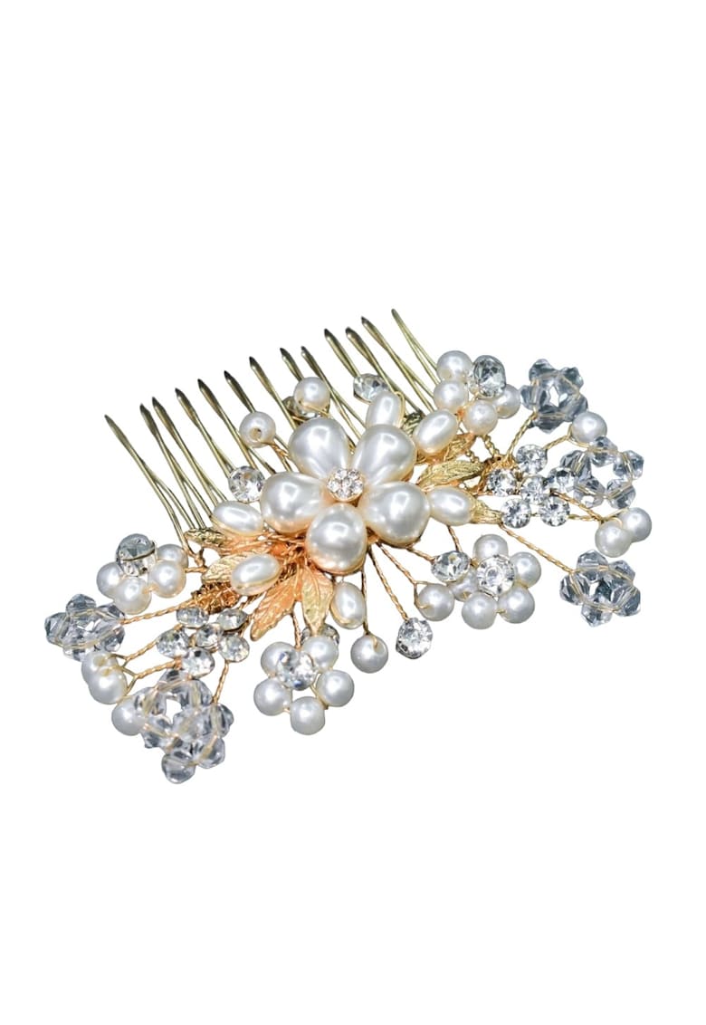 Diadema aurie - cu perle si pietre - Heikki C4