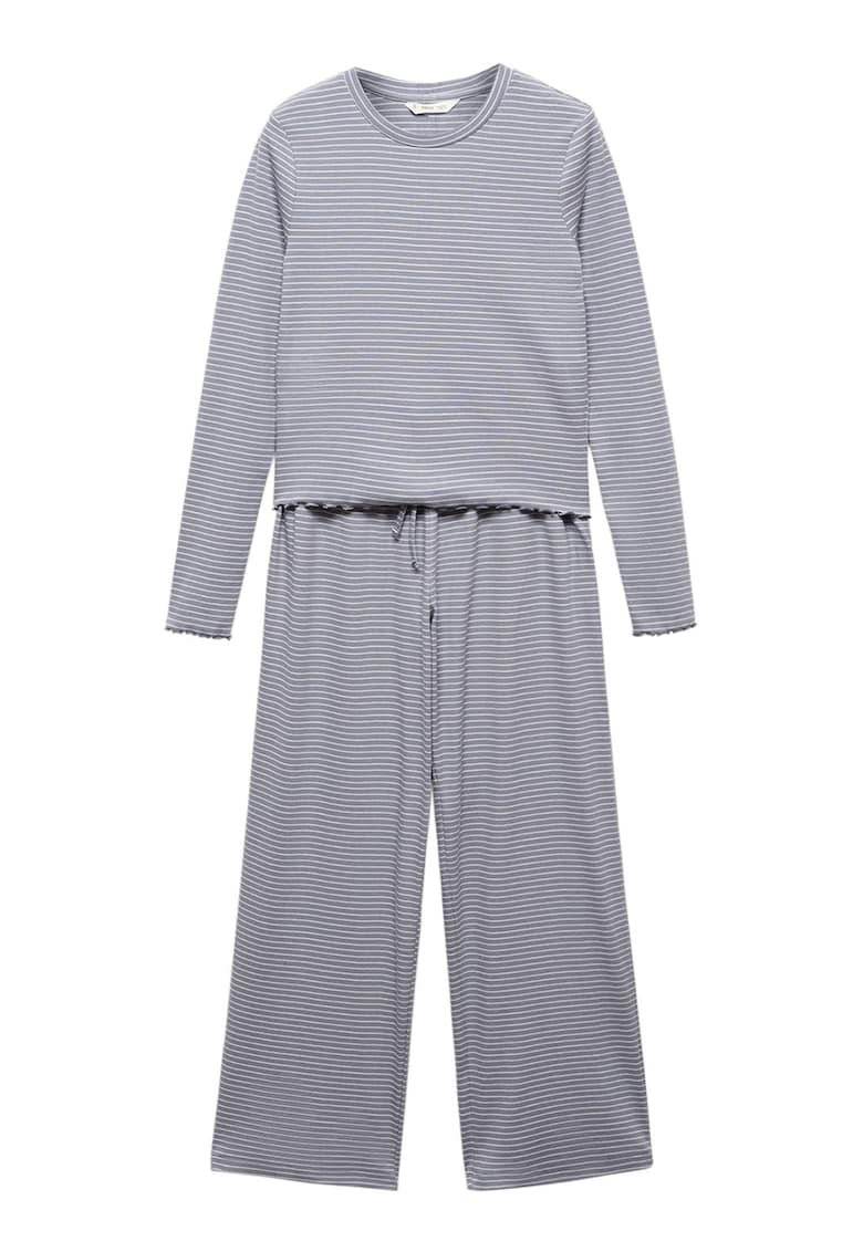 Pijama de bumbac cu dungi Medit