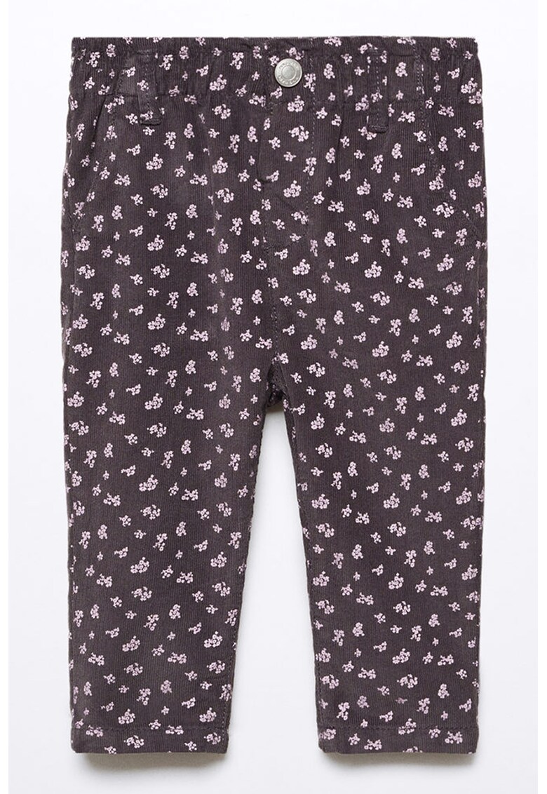 Pantaloni de reiat cu model floral cancem