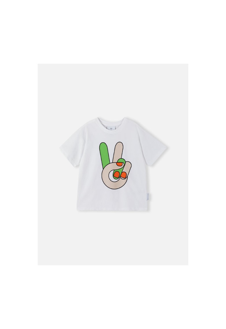 Tricou copii - 301788416 - Bumbac - Alb - Alb