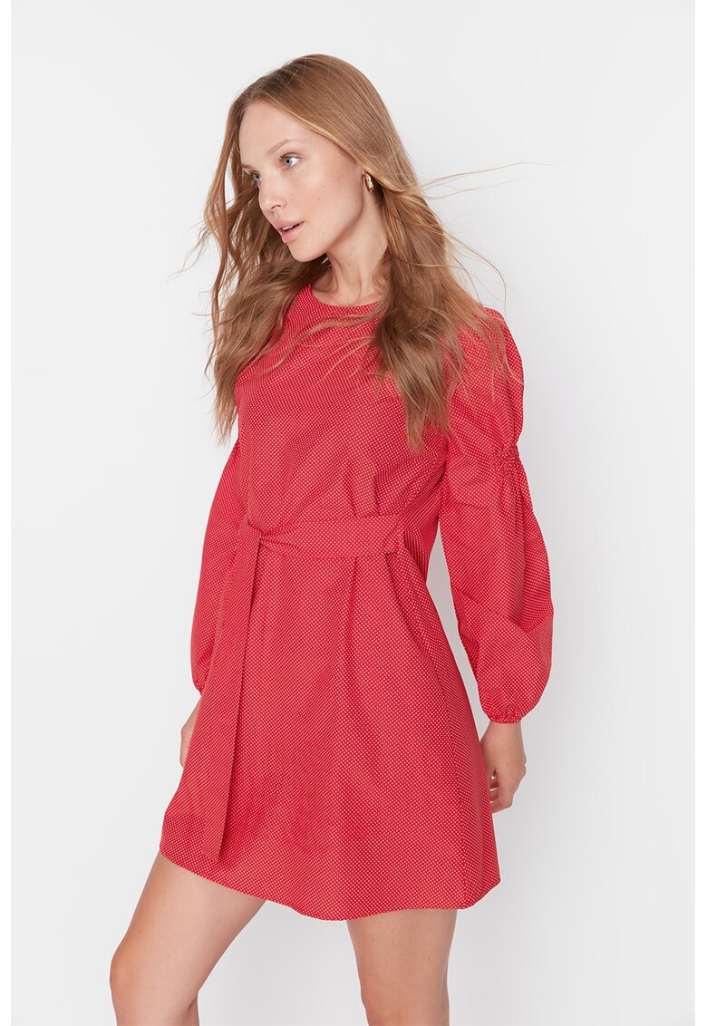 Rochie cu imprimeu cu buline