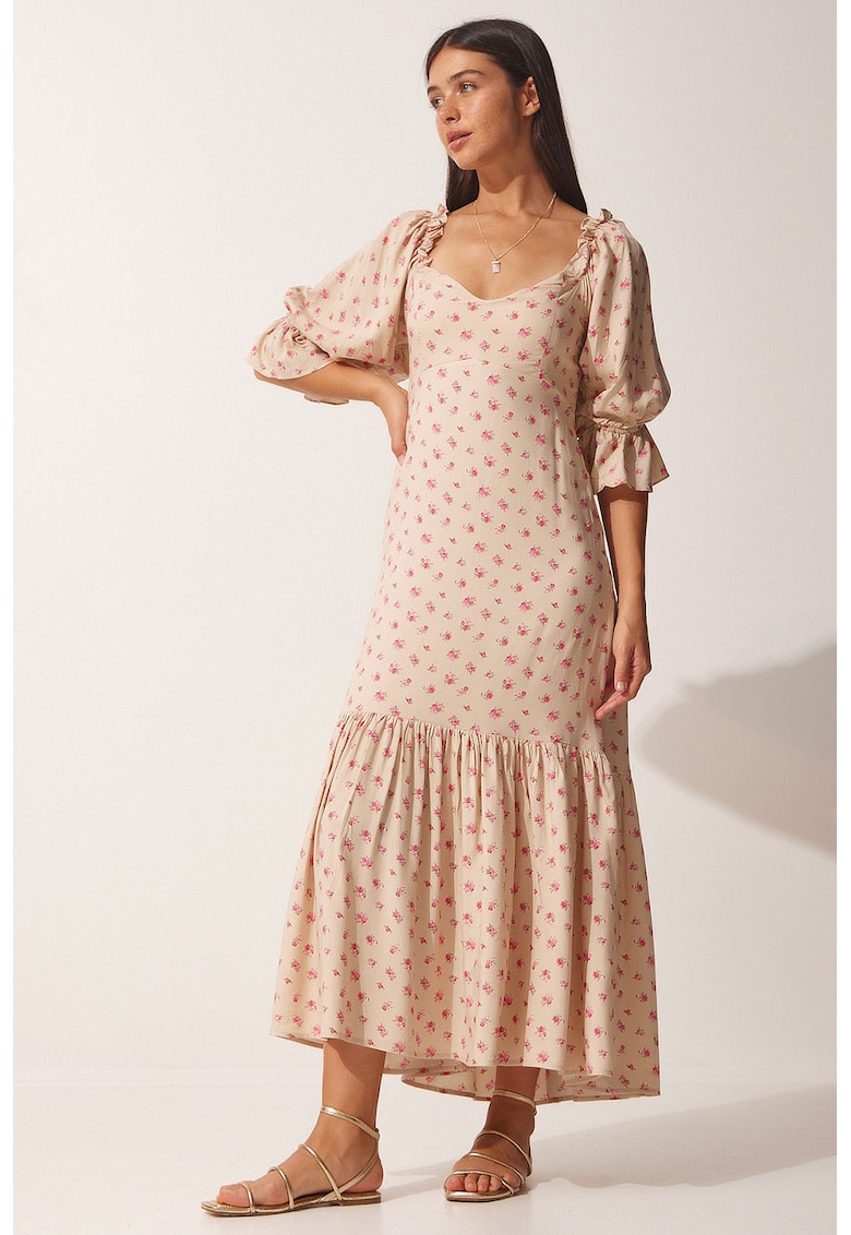 Rochie maxi cu model floral