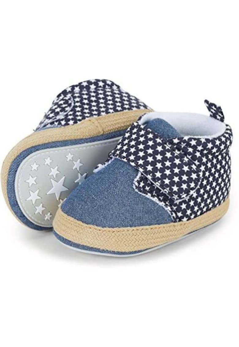 Pantofi pentru bebelusi - Textil/Cauciuc - Albastru
