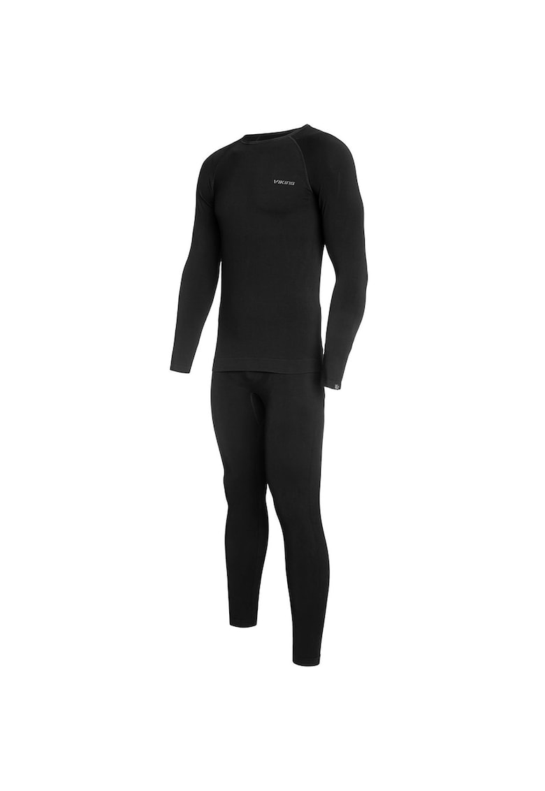 Lenjerie termica barbati Viscoza/Poliamida - Negru - Negru