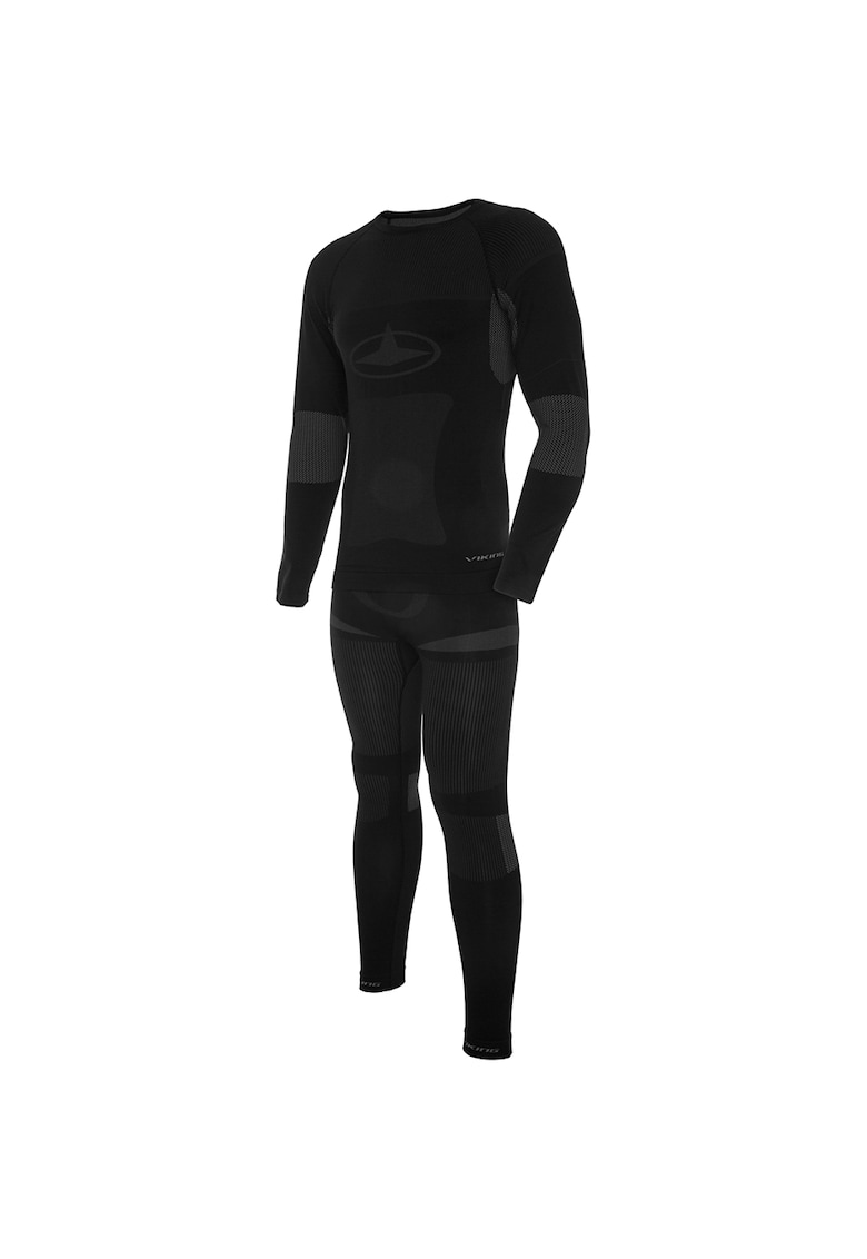 Lenjerie termica barbati Poliamida/Poliester - Negru