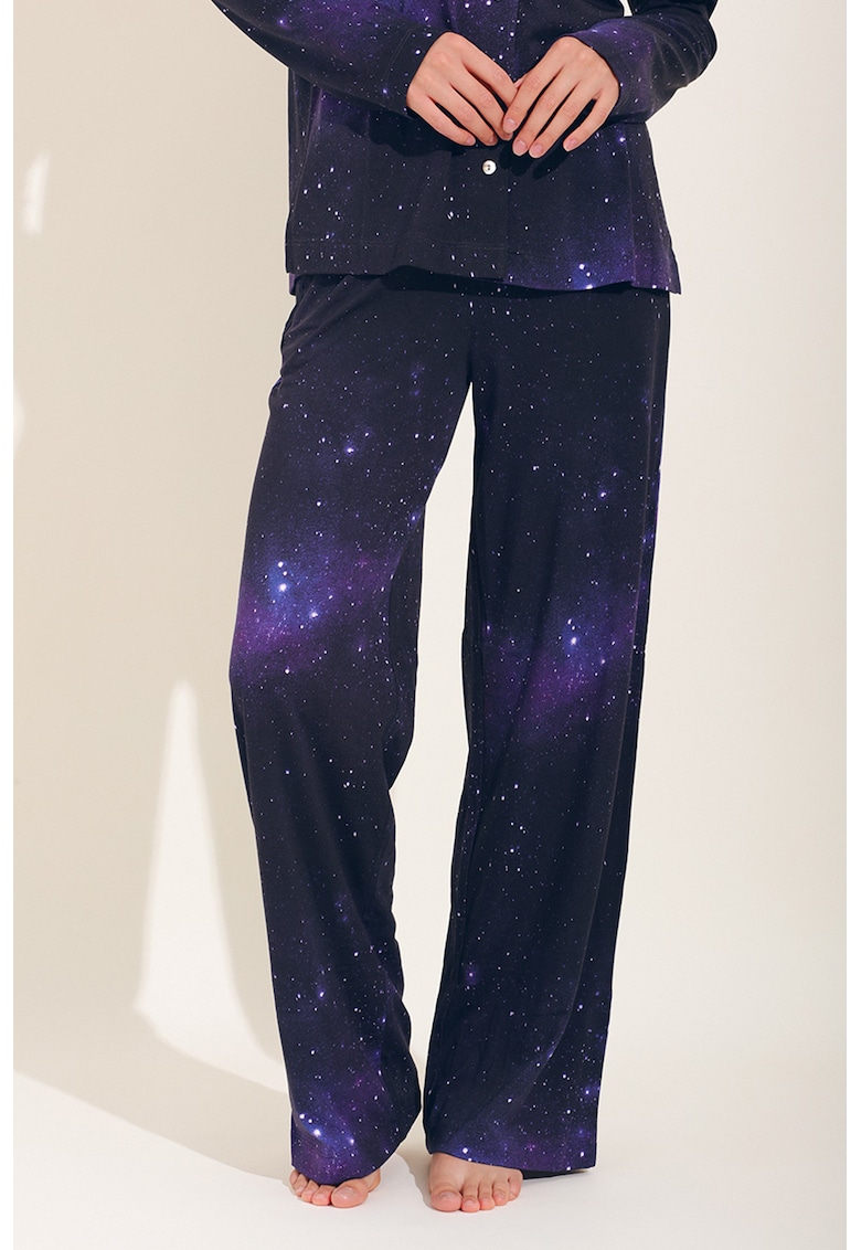 Pijama cu imprimeu celestial Anais