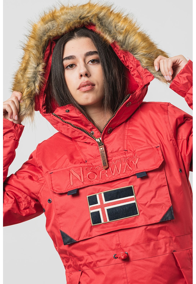 Geaca cu gluga fara inchidere Aubergine