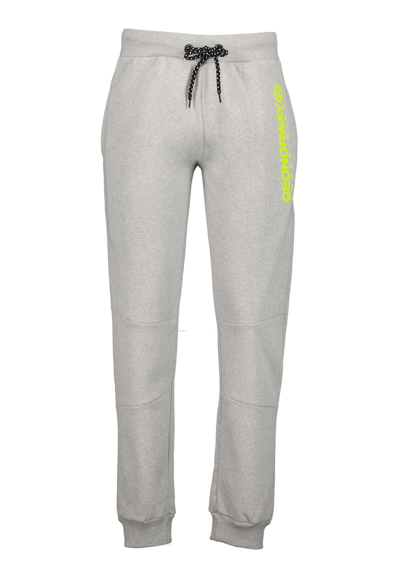 Pantaloni de trening cu snur de ajustare si detaliu logo Machou ajustare