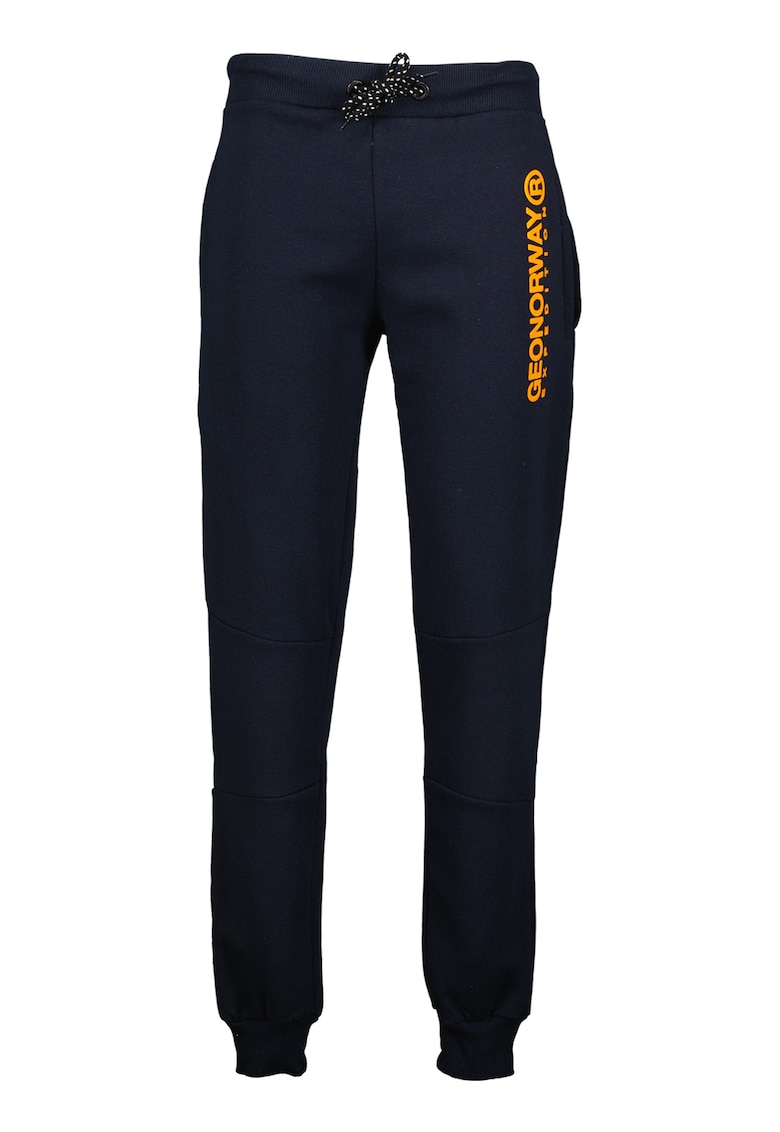 Pantaloni de trening cu snur de ajustare si detaliu logo Machou