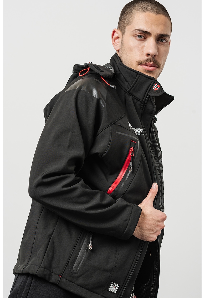 Geaca cu gluga si logo Techno Men