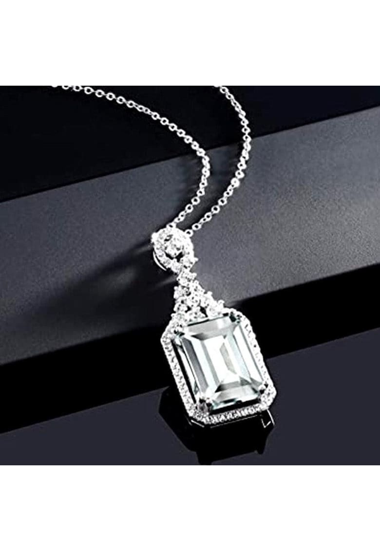 Colier argintiu - cu pietre din zirconiu - Lavi C10 -