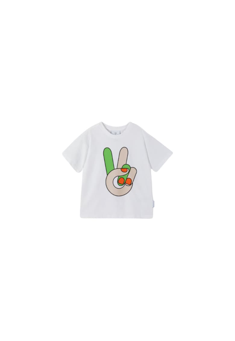 Tricou copii - 301788416 - Bumbac - Alb -