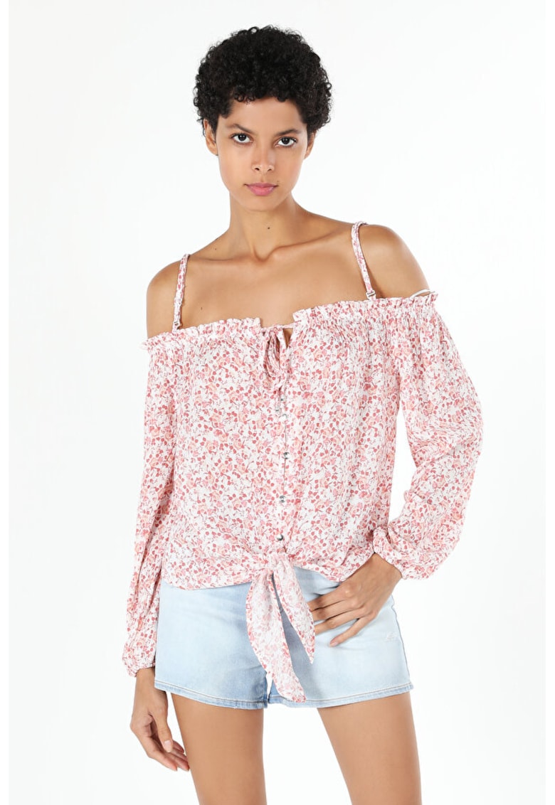 Camasa Cu Maneca Lunga - De Dama Roz Regular Fit