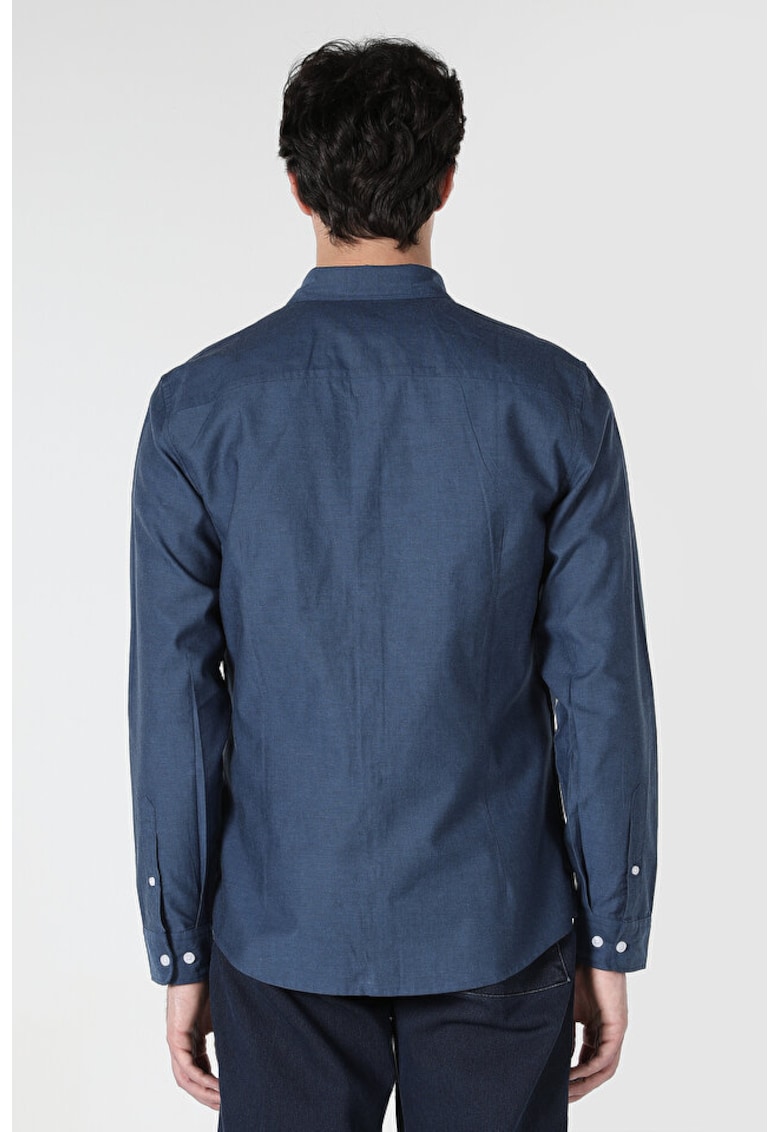 Camasa Cu Maneca Lunga De Barbati Albastru Marin Slim Fit Cl1048576 8683197623287 Camasa Cu Maneca Lunga De Barbati Albastru Marin Slim Fit Cl1048576 8683197623287