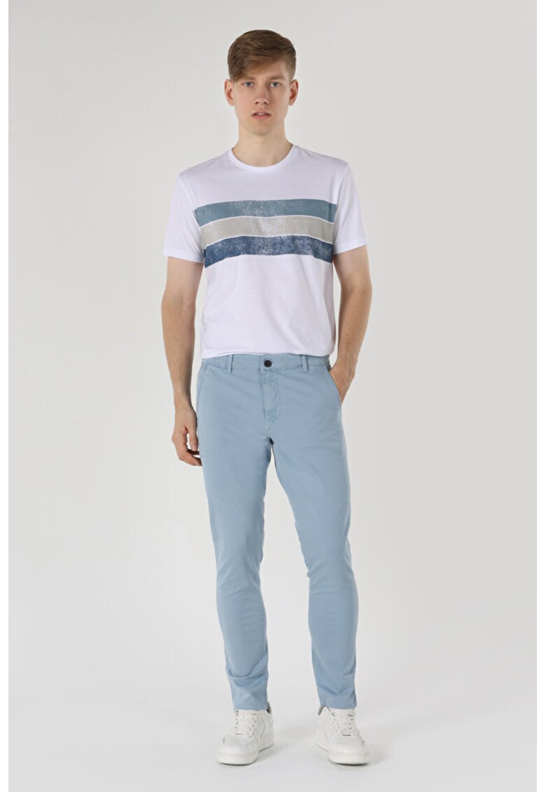 Pantaloni De Barbati Albastru Slim Fit - BLUE
