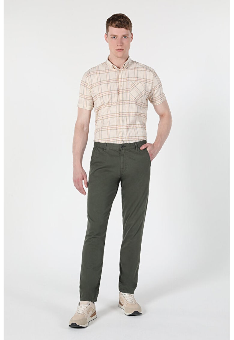 Pantaloni De Barbati Verde Slim Fit - GREEN
