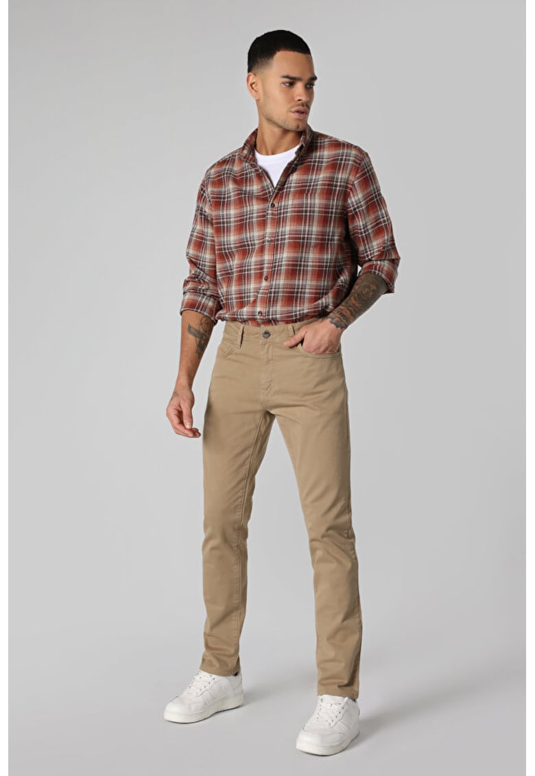 Pantaloni De Barbati Maro Straight Fit