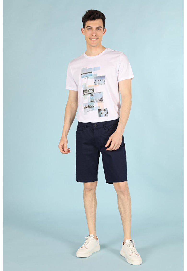 Tricou Cu Maneca Scurta De Barbati Alb Regular Fit palms