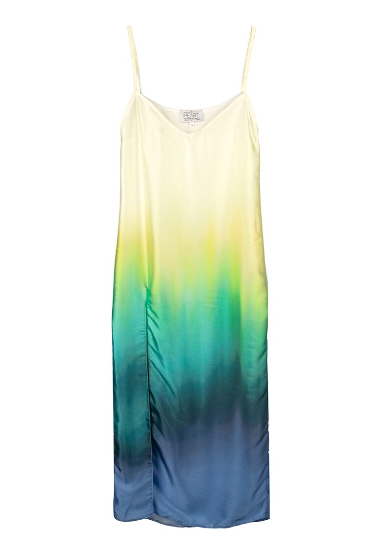 Rochie midi cu model in degrade