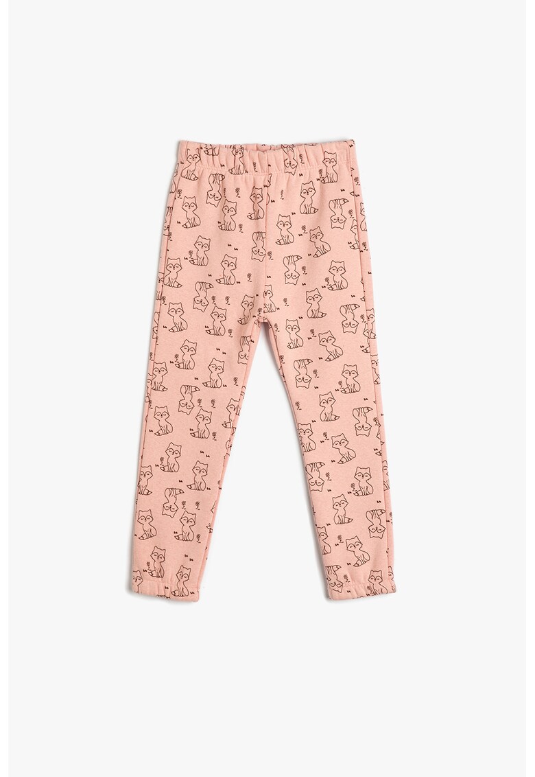 Pantaloni sport cu imprimeu