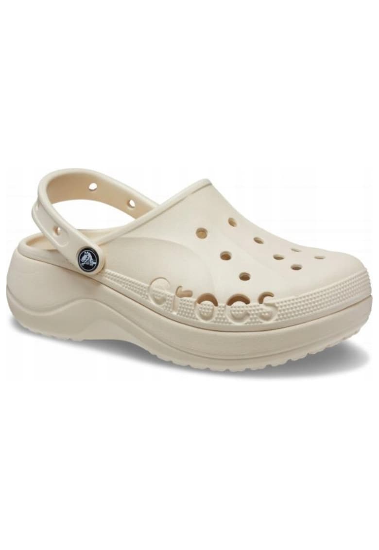 Saboti slingback cu perforatii - Bej