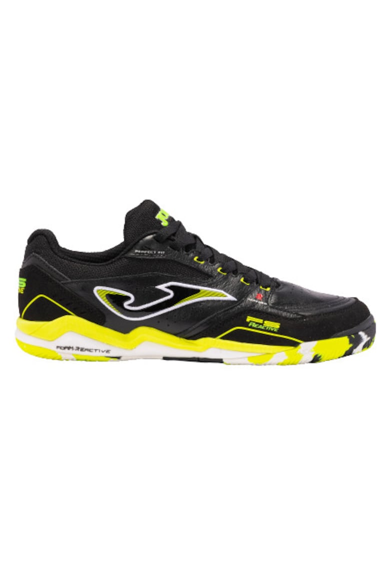 Ghete fotbal barbati - FS Reactive - FSW2301IN - Piele - Negru/Galben - Negru