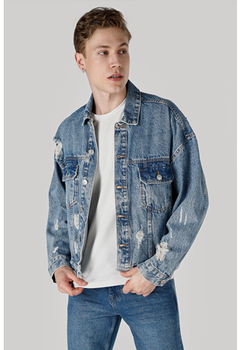 Jacheta De Barbati Albastru - BLUE