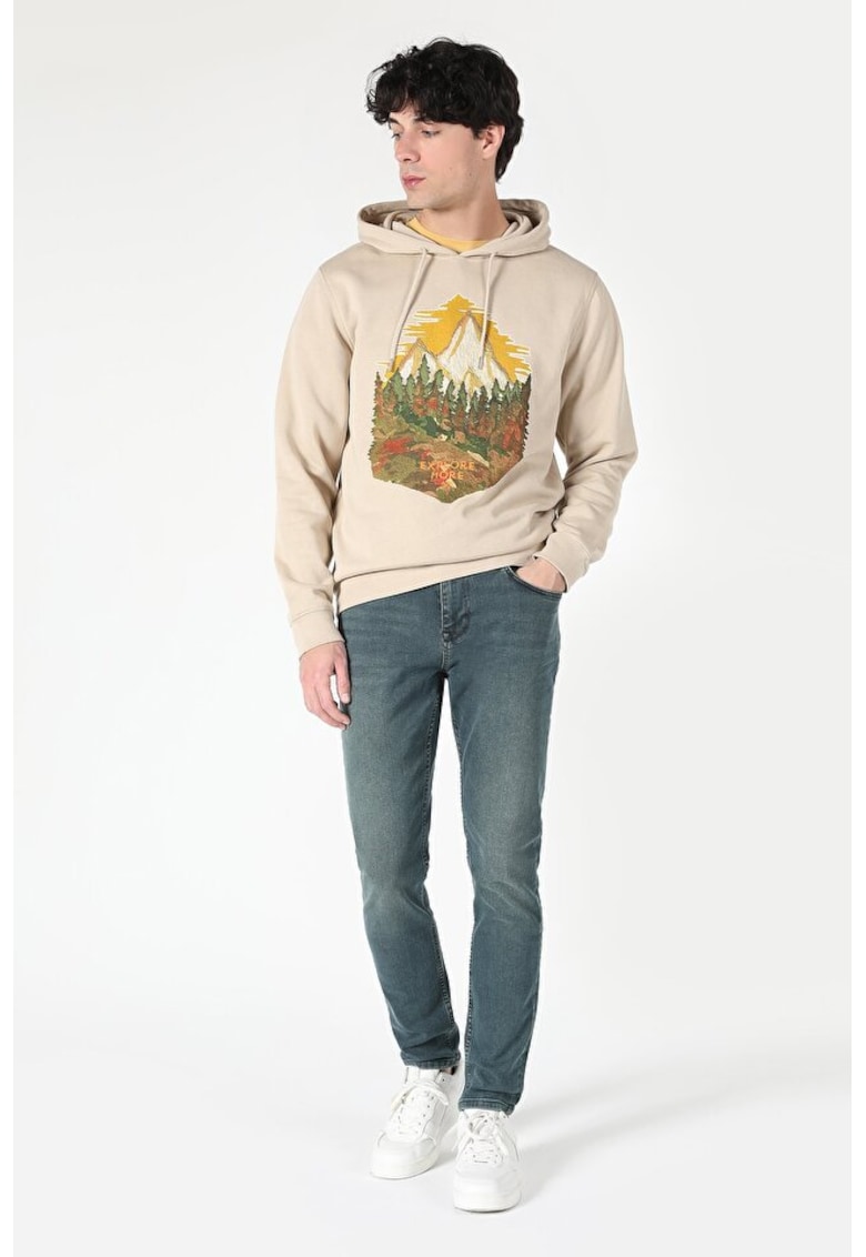 Swater / Bluza De Barbati Bej