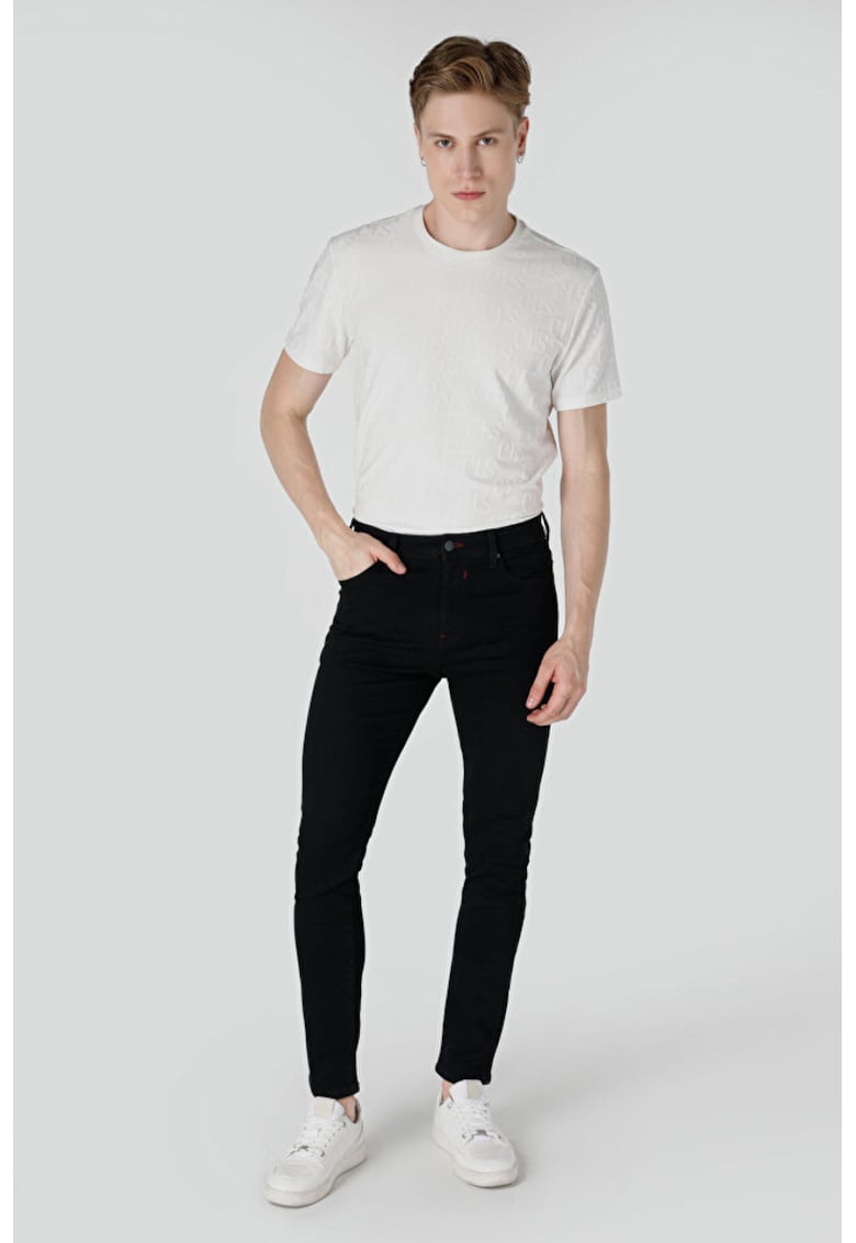 Pantaloni De Barbati Negru Skinny Fit1