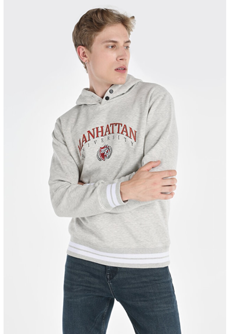 Hanorac regular fit cu imprimeu