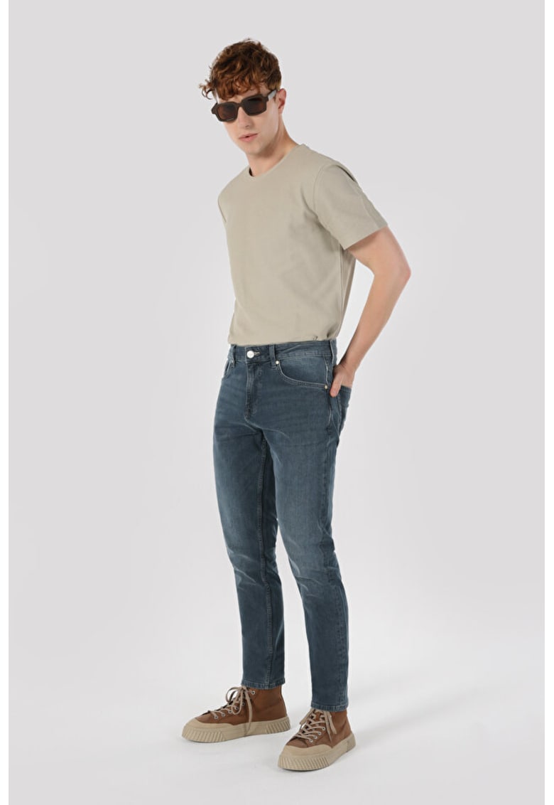 Pantaloni De Barbati Albastru inchis Regular Fit 067 JACK