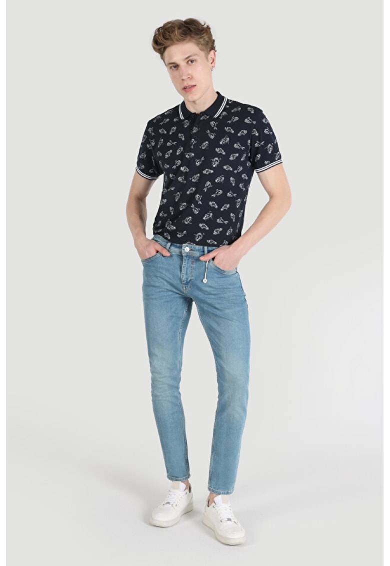 Blugi slim fit 041 Danny - BLUE