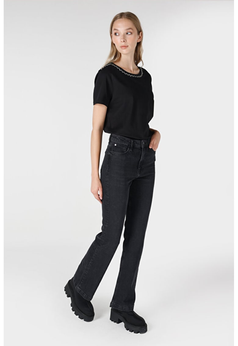 Pantaloni De Dama Albastru Regular Fit MONICA