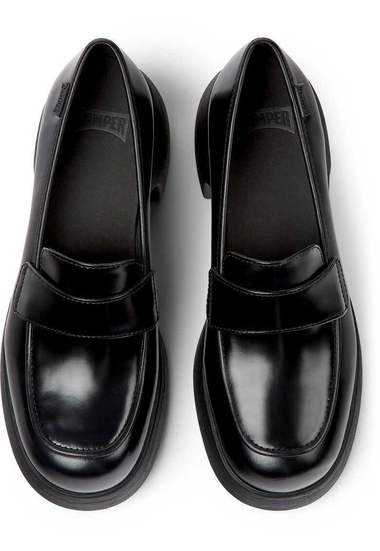 Pantofi loafer din piele cu toc masiv thelma 1151