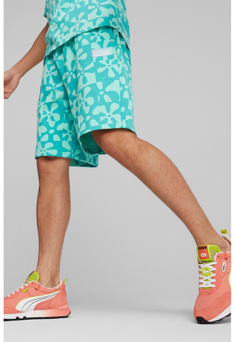 Bermude sport cu snur Spongebob