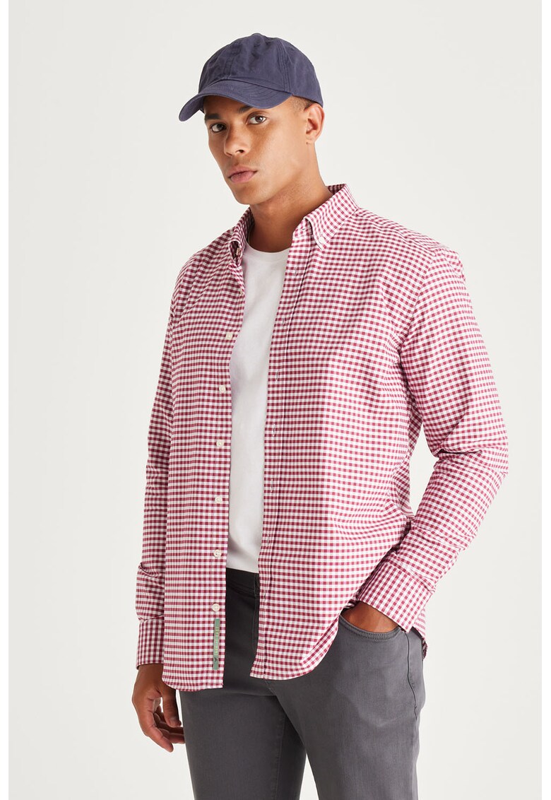 Camasa slim fit in carouri