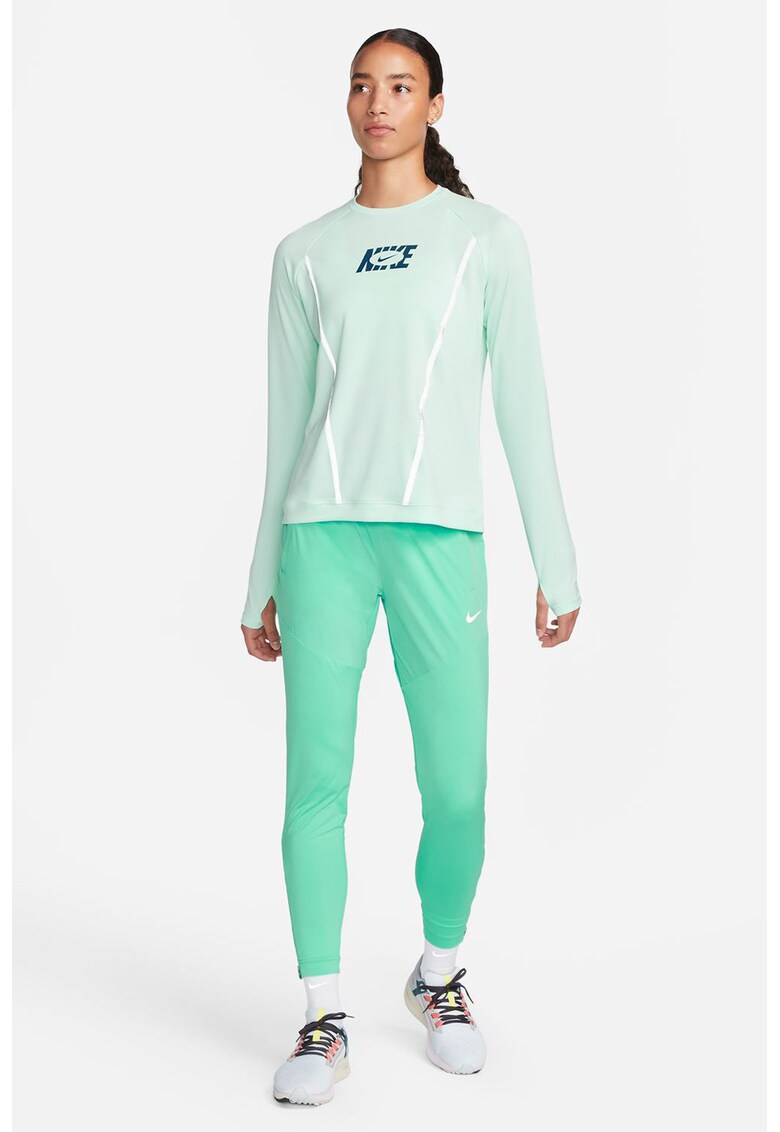 Pantaloni cu tehnologie Dri-FIT si slituri cu fermoar pe glezne - pentru alergare Essential