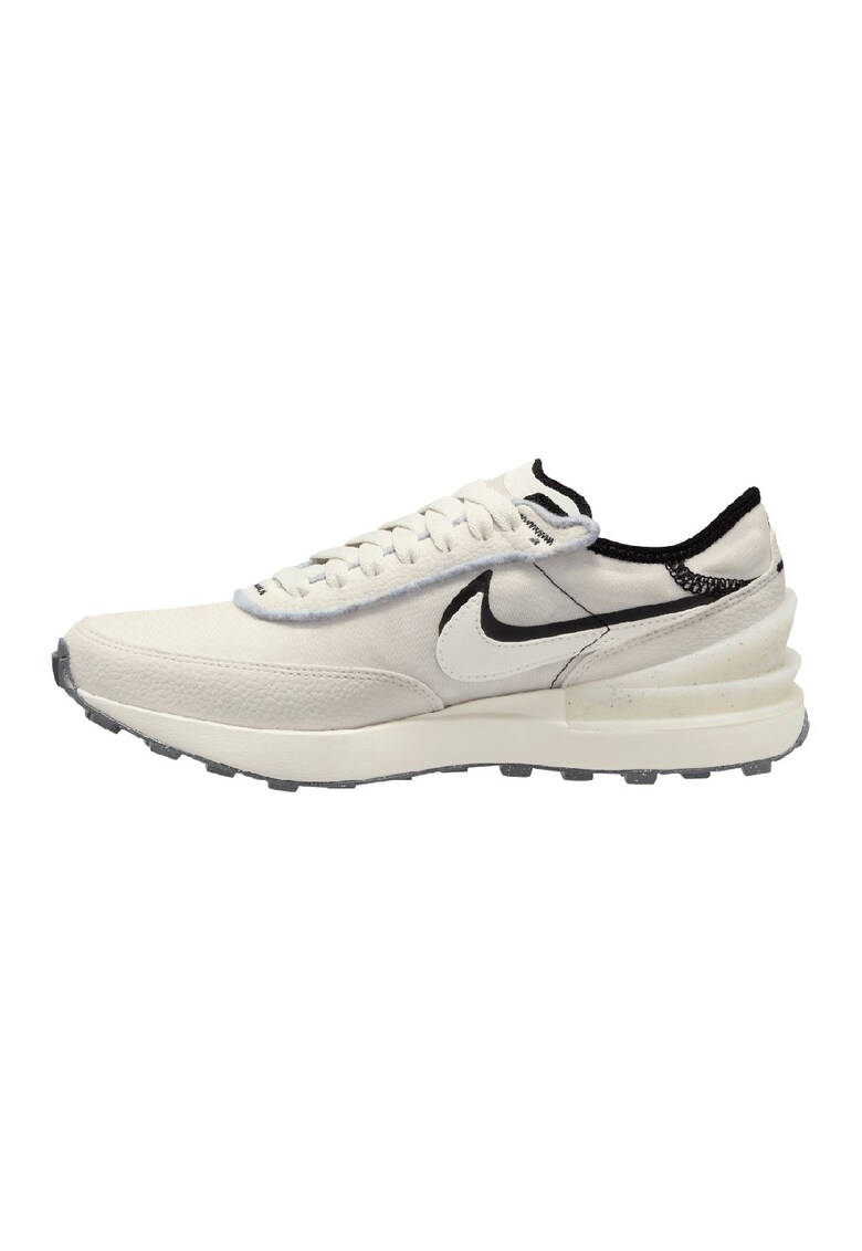 Pantofi sport cu garnituri de piele Waffle - Alb murdar