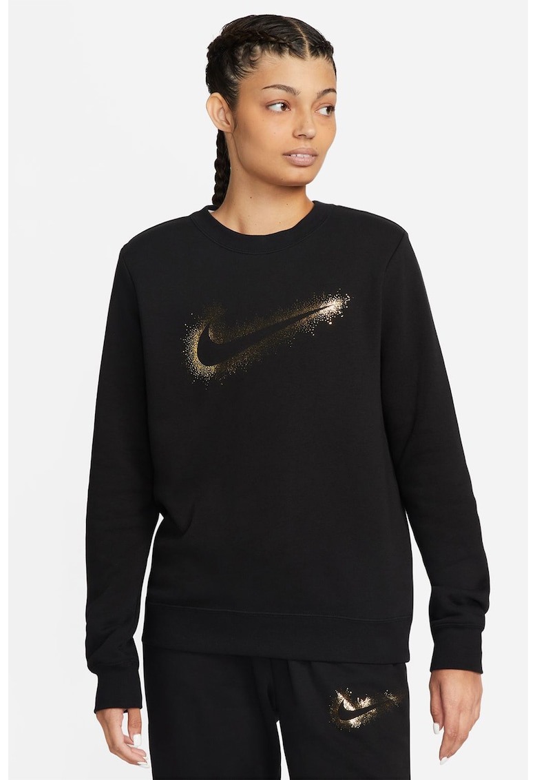Bluza sport cu logo - Negru